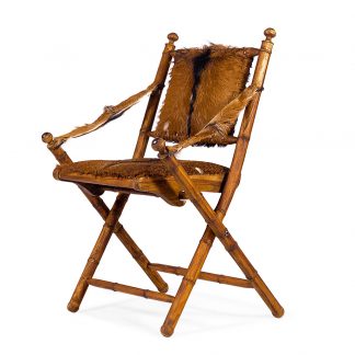 Silla de Madera con Piel