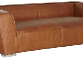 Sofá Cuero Camel