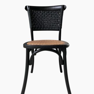 Silla Roble Black Fibras Naturales Negra