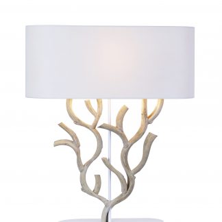 Lámpara Mesa Madera Coral