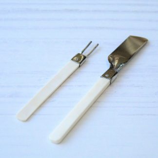 Set cuchillo y tenedor aperitivo Hueso