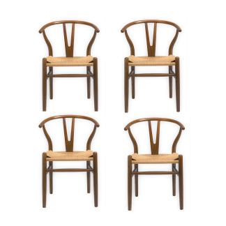 Pack Silla Wishbone Caramelo