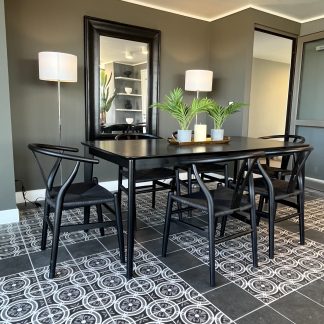 Mesa de Comedor con 6 sillas BLACK
